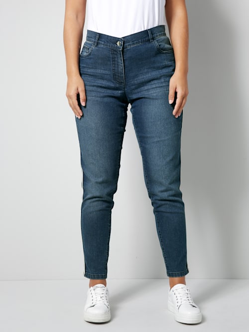 Jeans mit seitlichem Galonstreifen