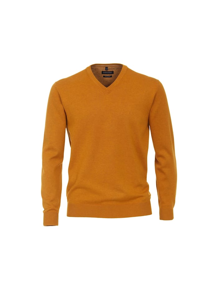 Venti V-Kragen Pullover, gelb