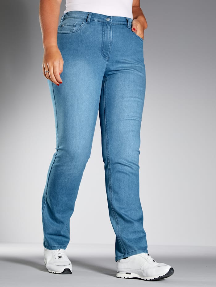 MIAMODA Jeans im Bauchweg-Funktion, Blue bleached