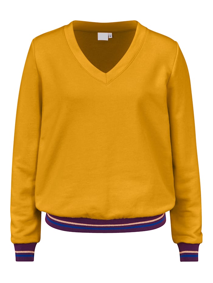 REKEN MAAR Sweatshirt aus Baumwolle, Orange