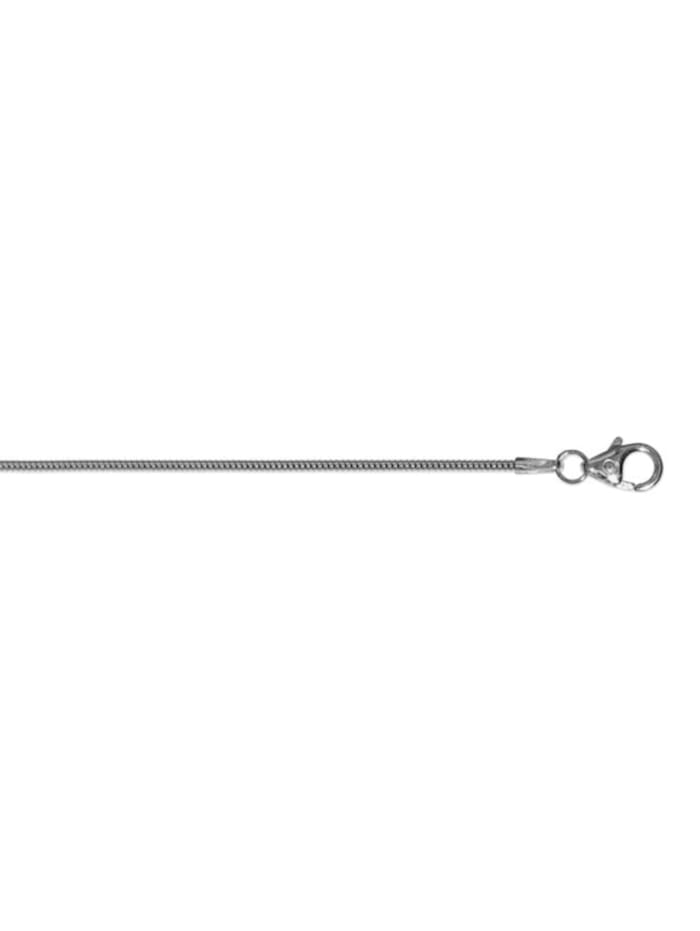 One Element Halskette Schlangenkette aus 585 Weißgold  Ø 1,20 mm, silber