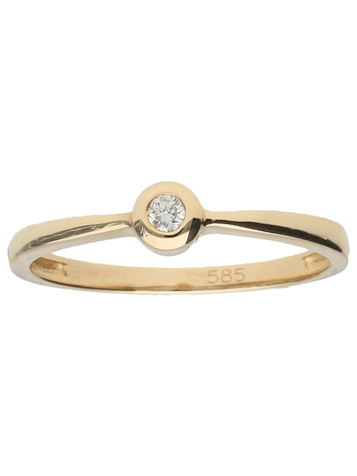 Luigi Merano Ring mit Brillant, Gold 585, Gold