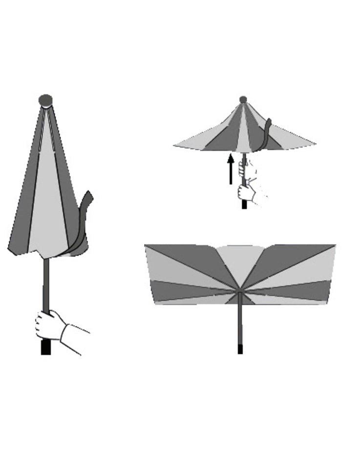 Auto-Sonnenschirm, 118 x 60 cm