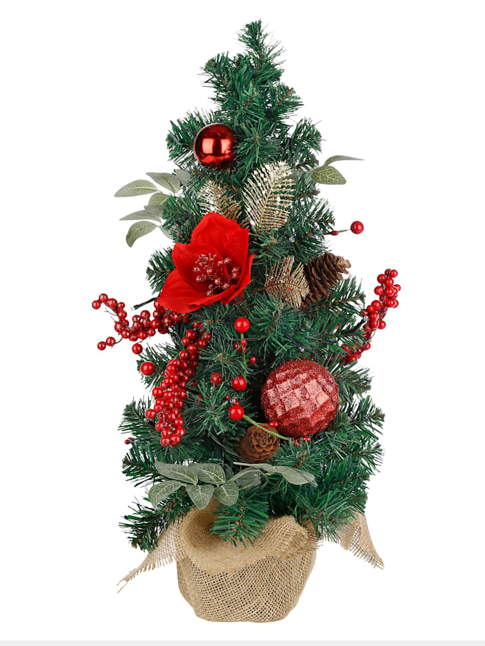 IGEA Kerstboom met led-lampjes, Groen/Rood