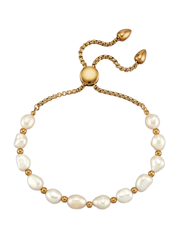 AMY VERMONT Bracelet Avec perles de culture d'eau douce, Blanc
