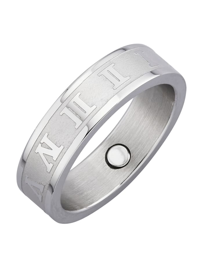 Magnetic Balance Ring i rostfritt stål med magnet, Silverfärgad