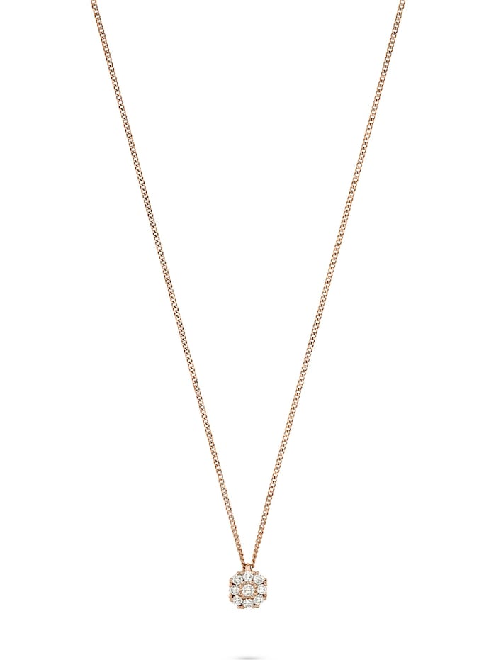 CHRIST C-Collection Damen-Kette 585er Rotgold 9 Diamant, rotgold