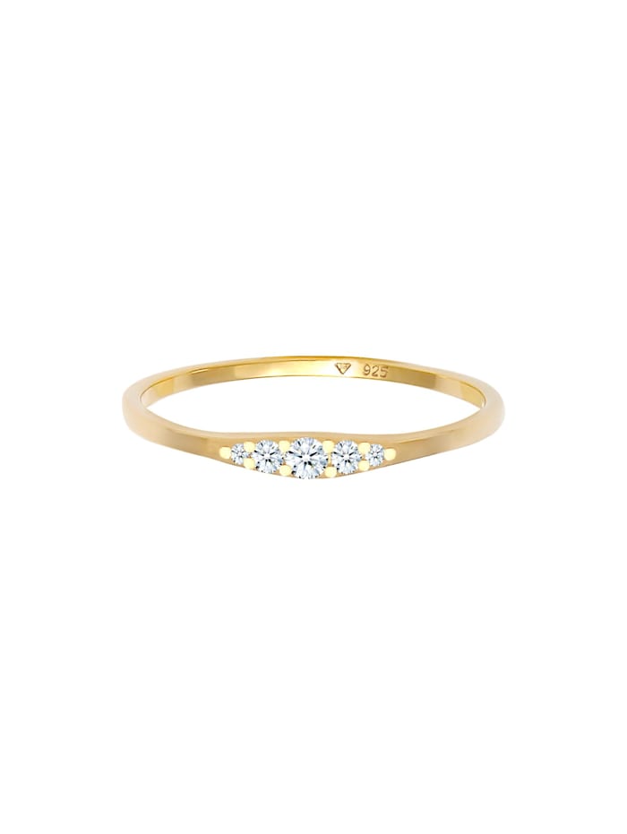 Ring Verlobungsring Diamant (0.07 Ct) Bridal 925 Silber