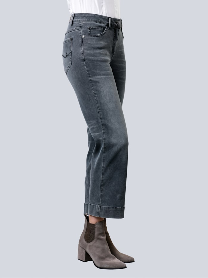 Alba Moda Jeans in Culotte-Form, Grey