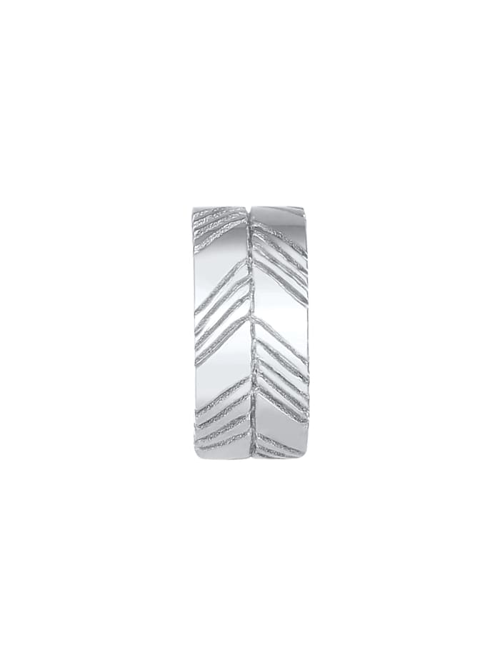 Ohrringe Earcuff Single Breit Trend 925 Sterling Silber