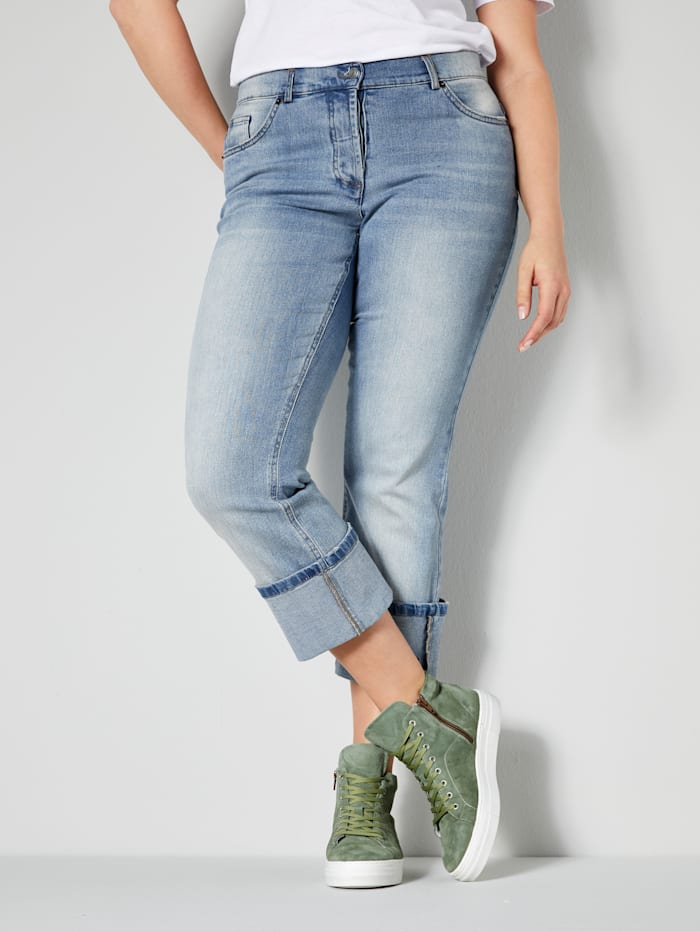 Janet & Joyce Jeans Straight Fit, Blue bleached