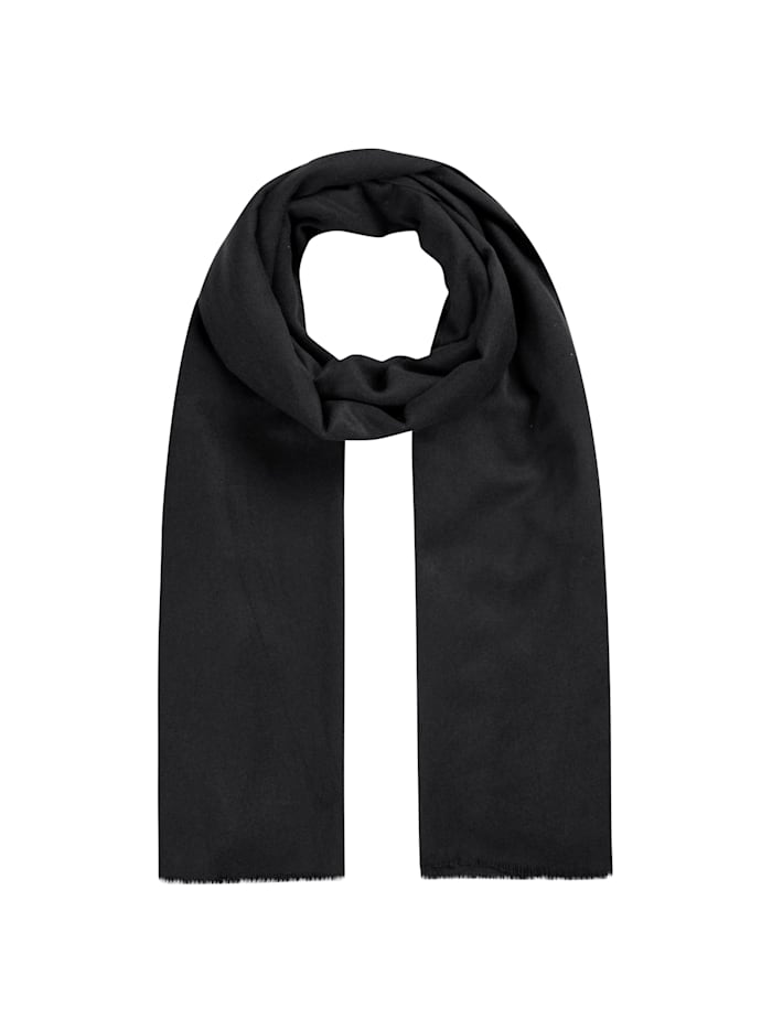 Codello Softweicher Schal aus Polyester und Viskose, BLACK DARK