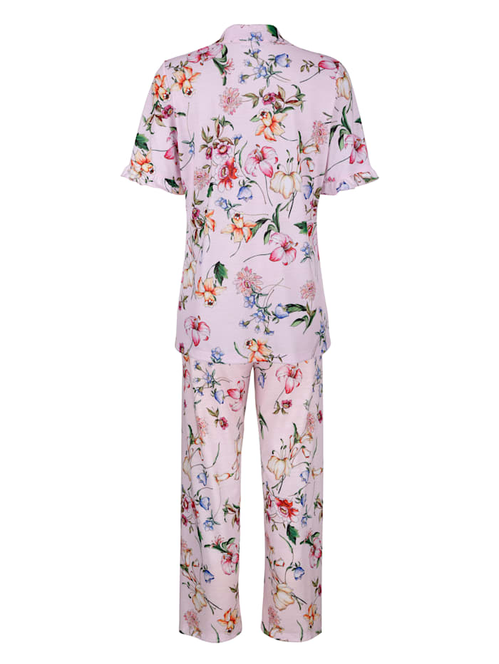 Pyjama met jasje met doorknoopsluiting