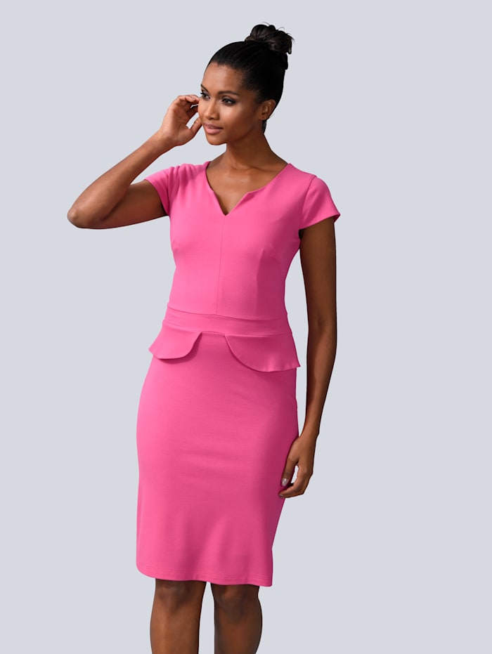 Alba Moda Kleid in figurbetonte Form, Pink