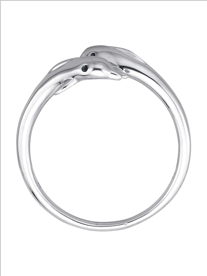 Delfin-Ring in Platin 950