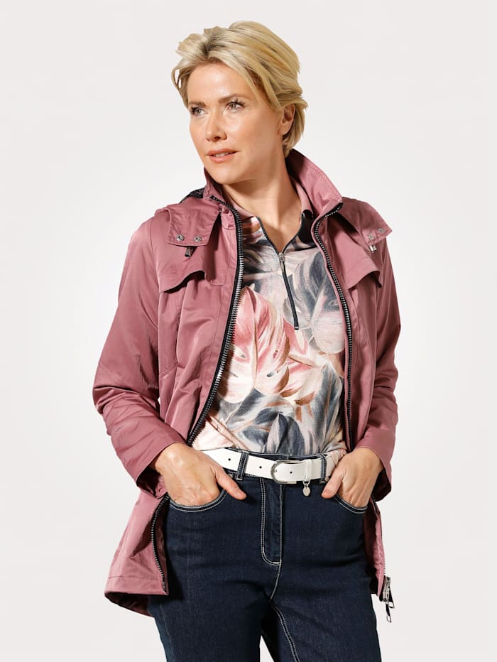 MONA Jacke mit modischer Taschenverarbeitung, Altrosa