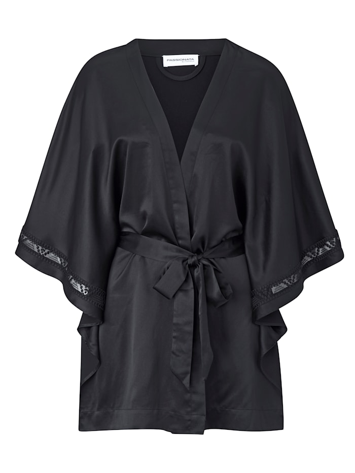 Passionata Satin-Kimono, Schwarz