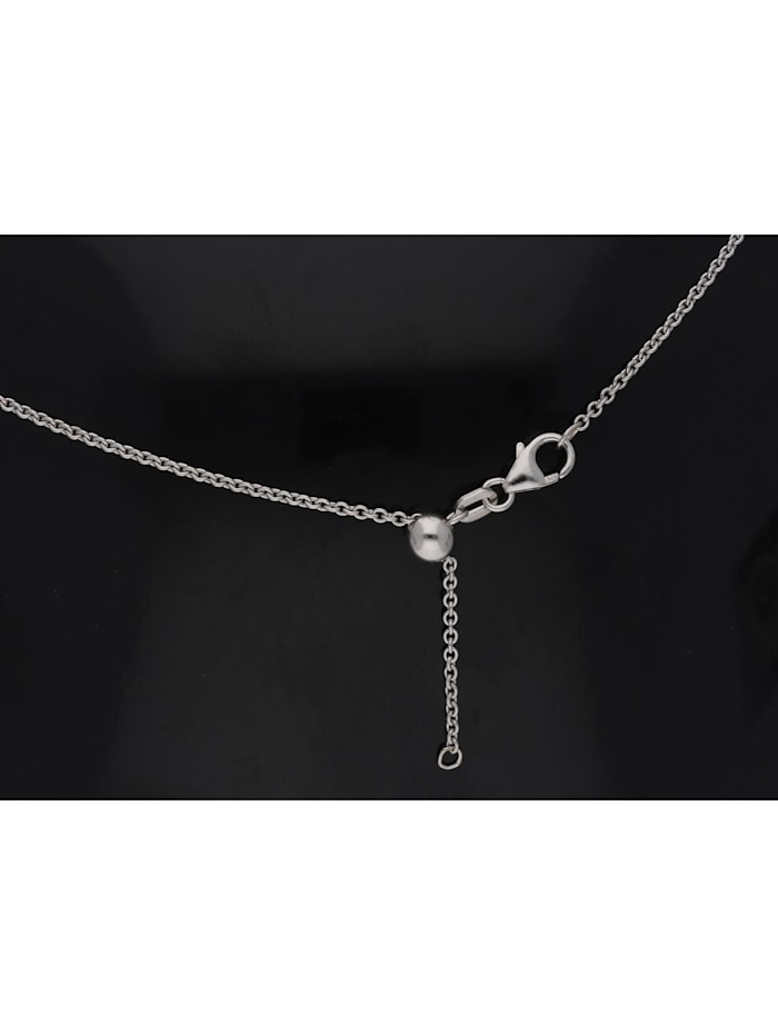 925 Silber Charms Anhänger mit Zirkonia - Set mit Halskette