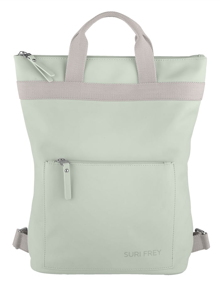 SURI FREY Rucksack mit kleiner aufgesetzter Tasche, Mintgrün