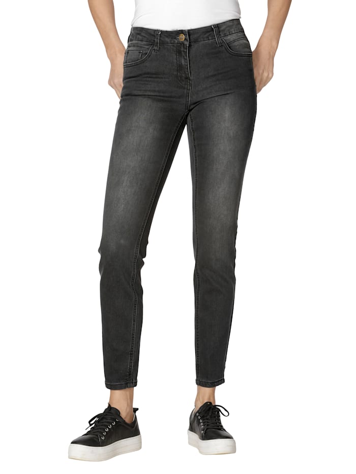 AMY VERMONT Jeans met subtiel washed effect, Zwart