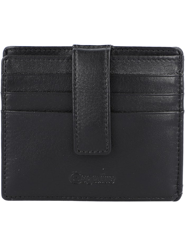 Esquire Oslo Kreditkartenetui RFID Leder 9,5 cm, schwarz