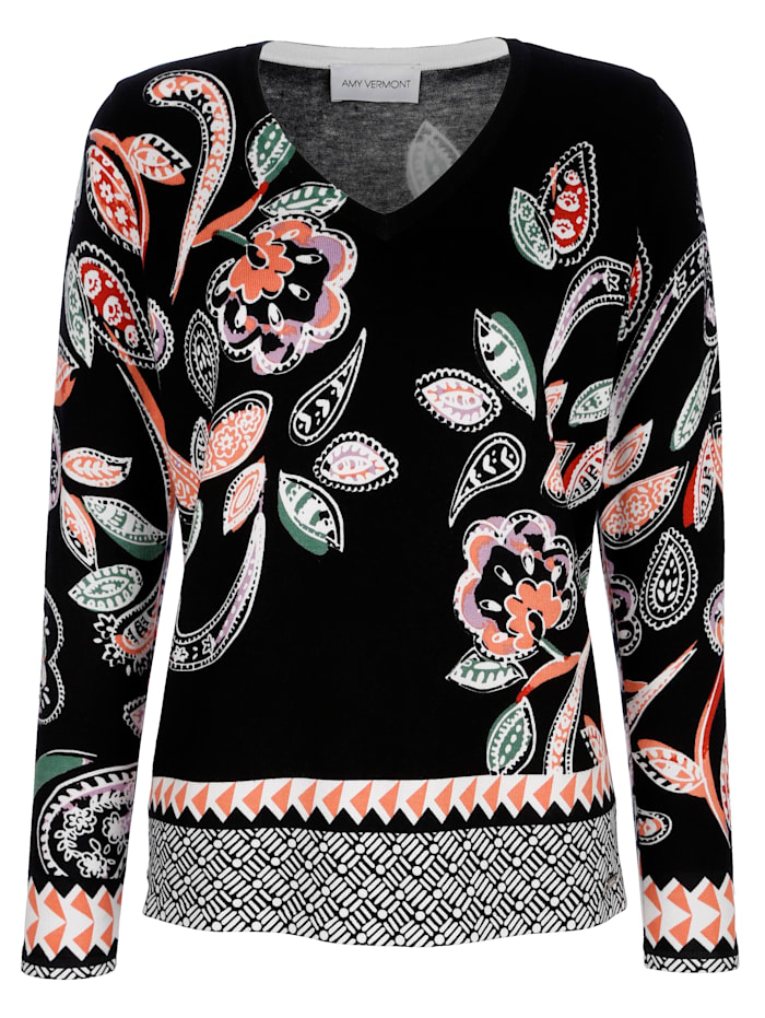 Pullover mit Paisley-Muster