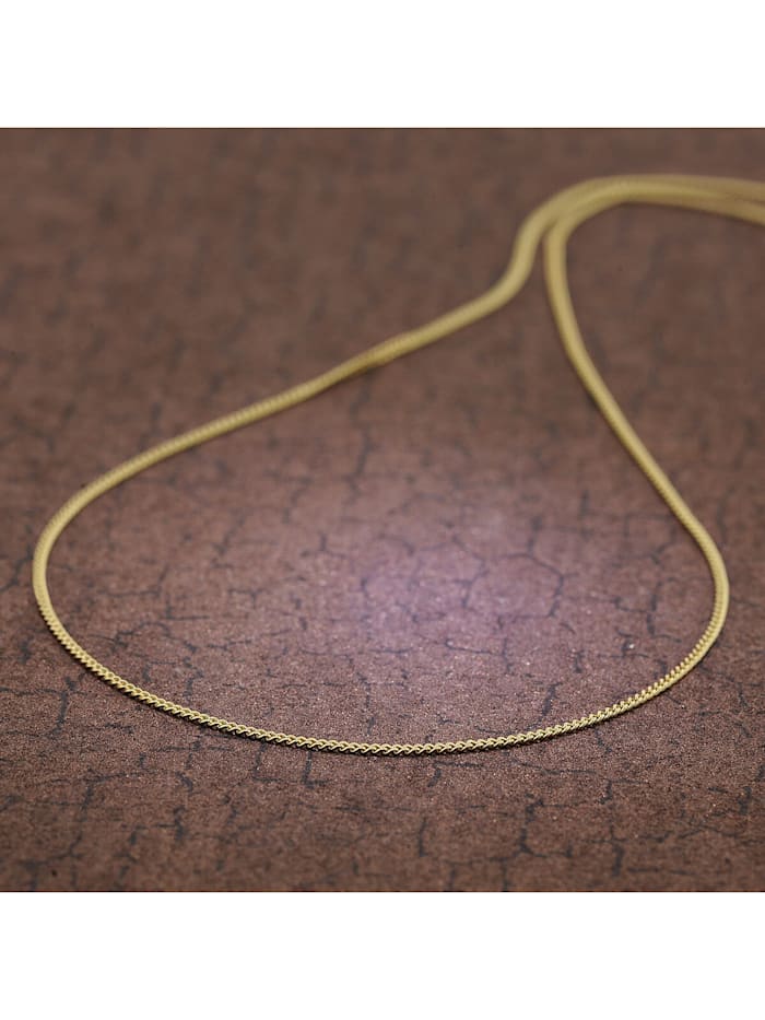Halskette für Anhänger Gold 333 Flachpanzer-Kette 1,2 mm