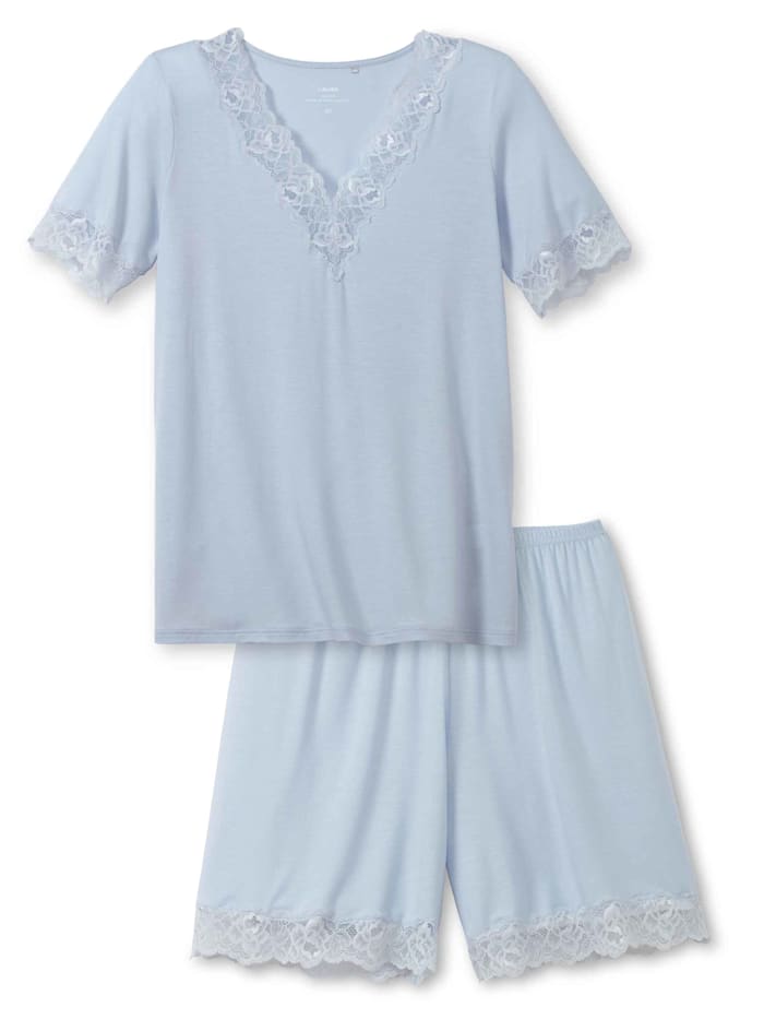 Calida Kurz-Pyjama, harmony blue