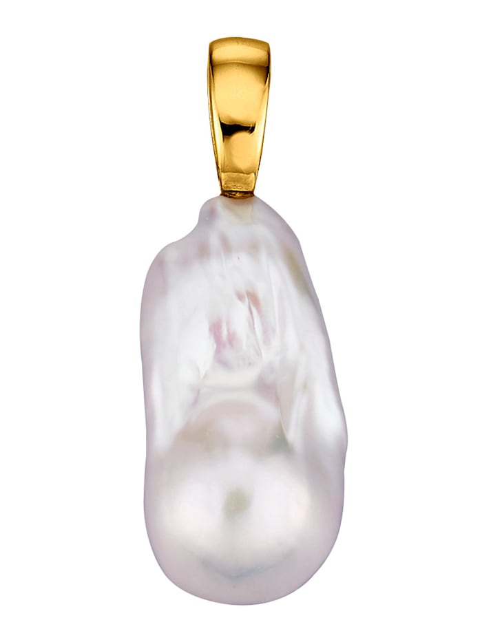 Diemer Perle Anhänger mit Süßwasser-Zuchtperle, Weiß