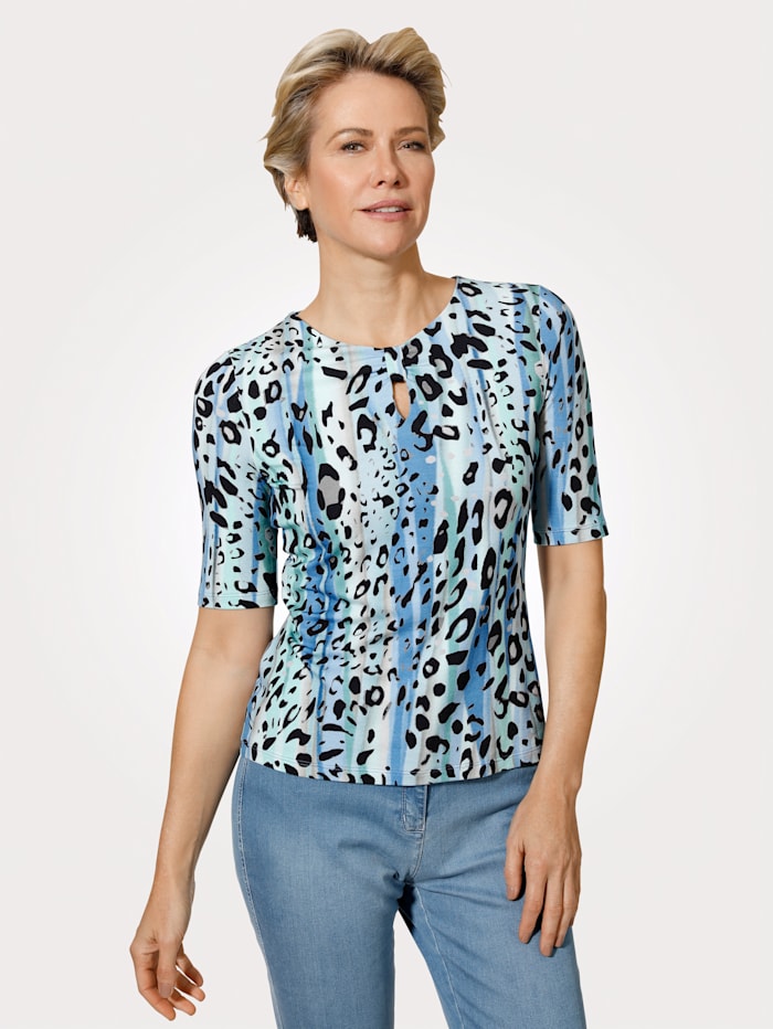Barbara Lebek Shirt, Turquoise/Blauw