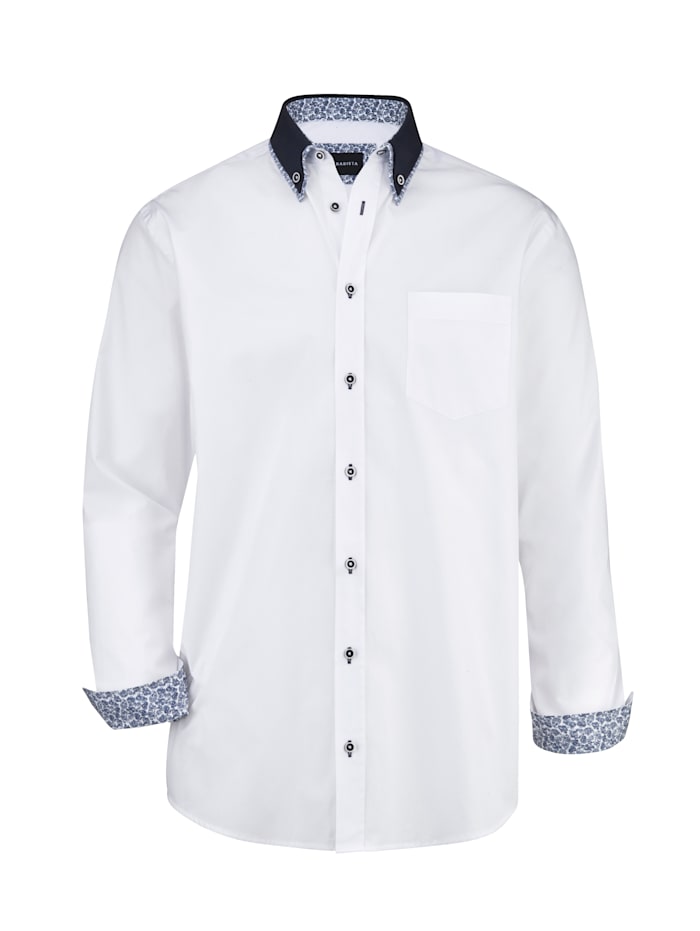 BABISTA Overhemd met verfijnde details, Wit