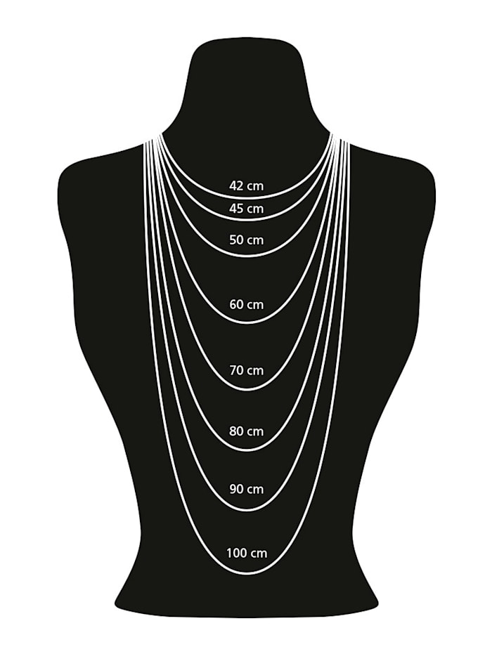 Halsband med bokstavshänge – R med diamant