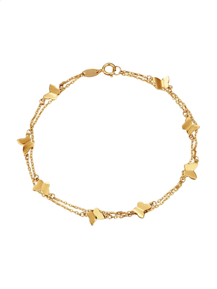 Armband - Schmetterlings - in Gelbgold 375, Gelbgold