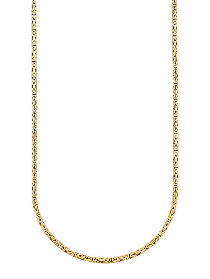 KLiNGEL Königskette in Silber 925 45 cm, Gelbgoldfarben