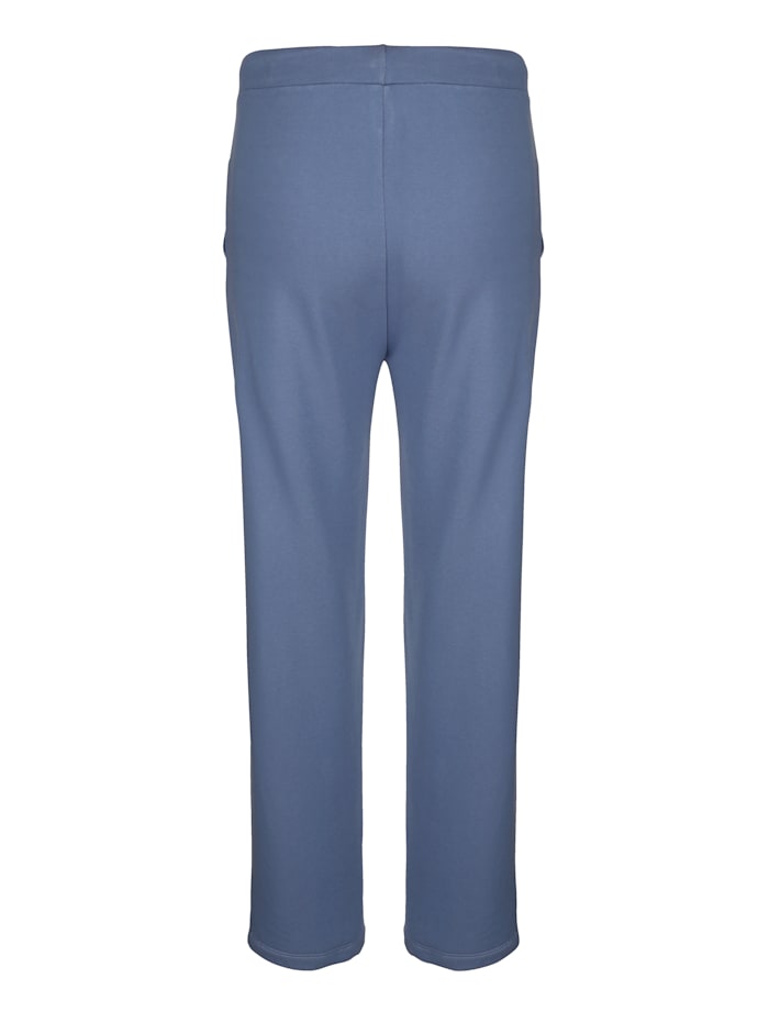 Pantalons de loisirs par lot de 2 à plis surpiqués, Marine/Bleu fumée