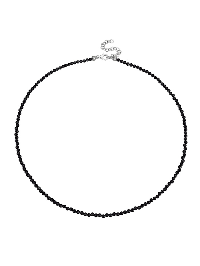 Halskette aus Spinell in Silber 925, Schwarz