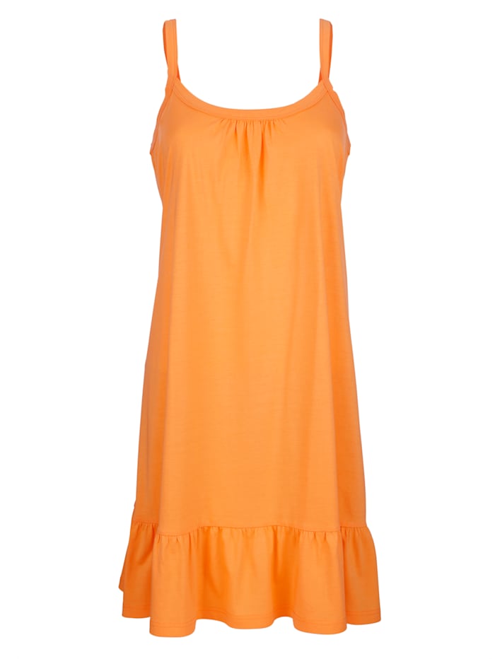 Maritim Strandkleid mit Volant, Orange