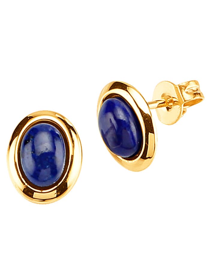 Boucles d'oreilles en lapis-lazuli, Bleu