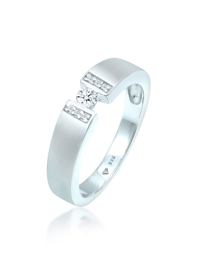 DIAMONDS Ring Verlobungsring Diamant (0.14 Ct.) 585 Weißgold, Weiß