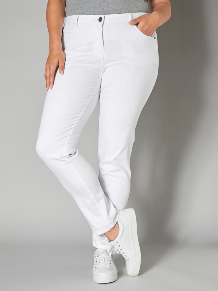 Janet & Joyce Jeans Slim Fit, Weiß