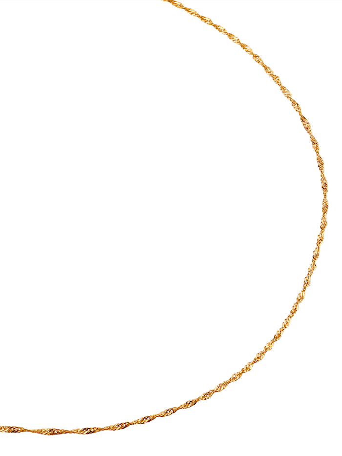 Gedraaide ketting 14 kt. goud, 60 cm, goudkleur