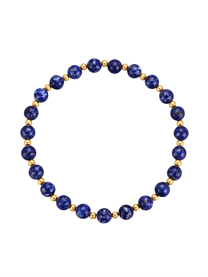 Armban- met lapis lazuli, 14 kt., Blauw