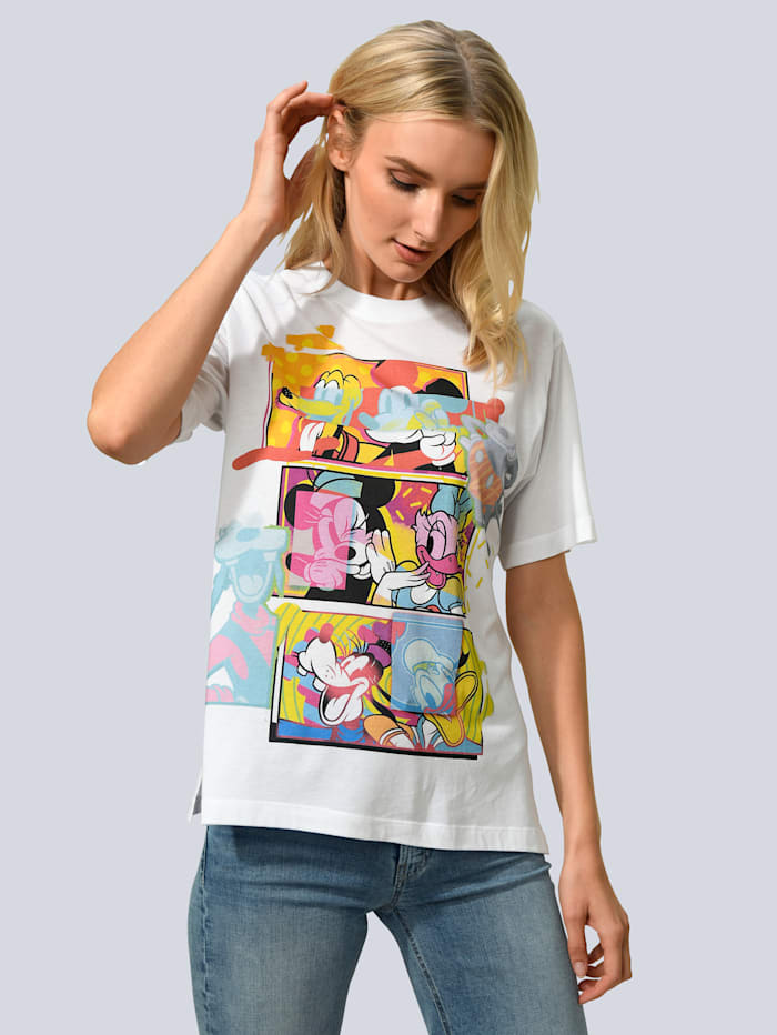 Princess GOES HOLLYWOOD Shirt mit tollem Comic-Motiv, Weiß/Multicolor