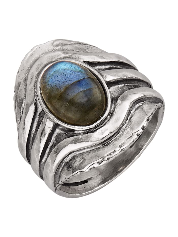 Roman Glass Ring i sølv 925, Sølvfarger
