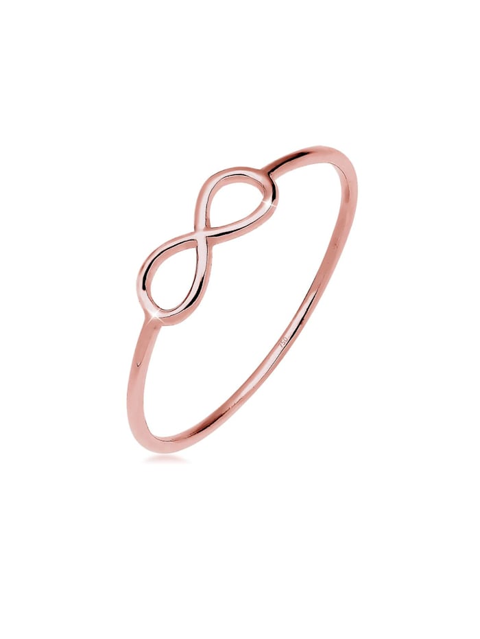 Elli Premium Ring Infinity Unendlichkeit Symbol Zeichen 750 Roségold, Rosegold