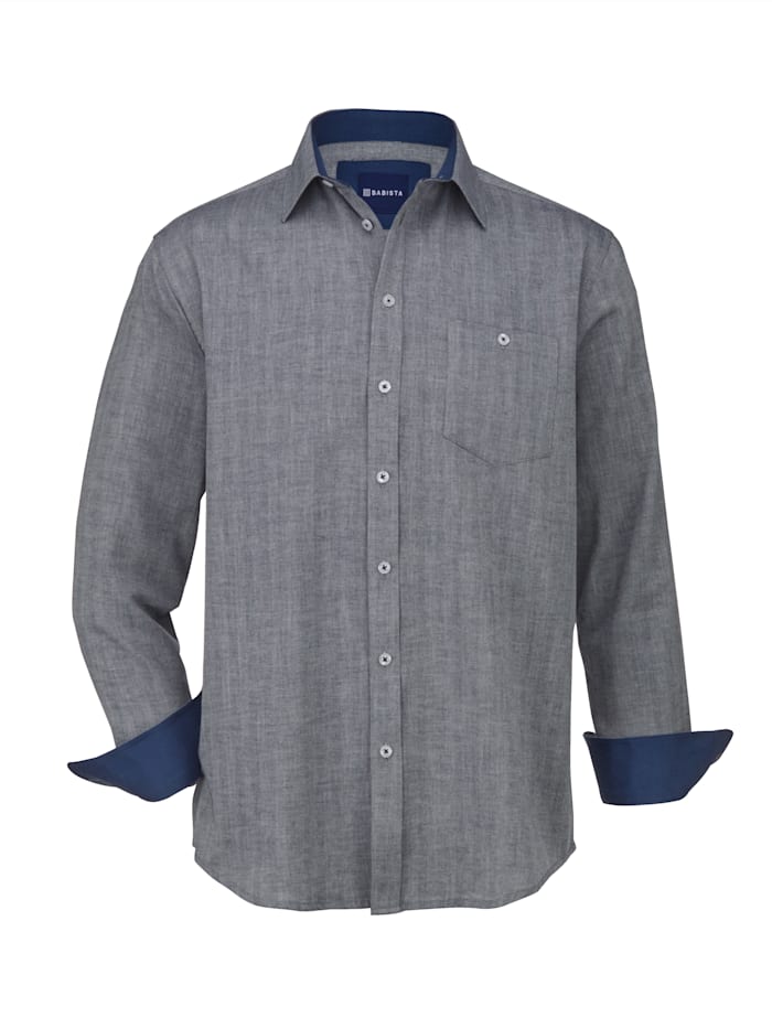 Babista Premium Overhemd met kasjmier, Marine