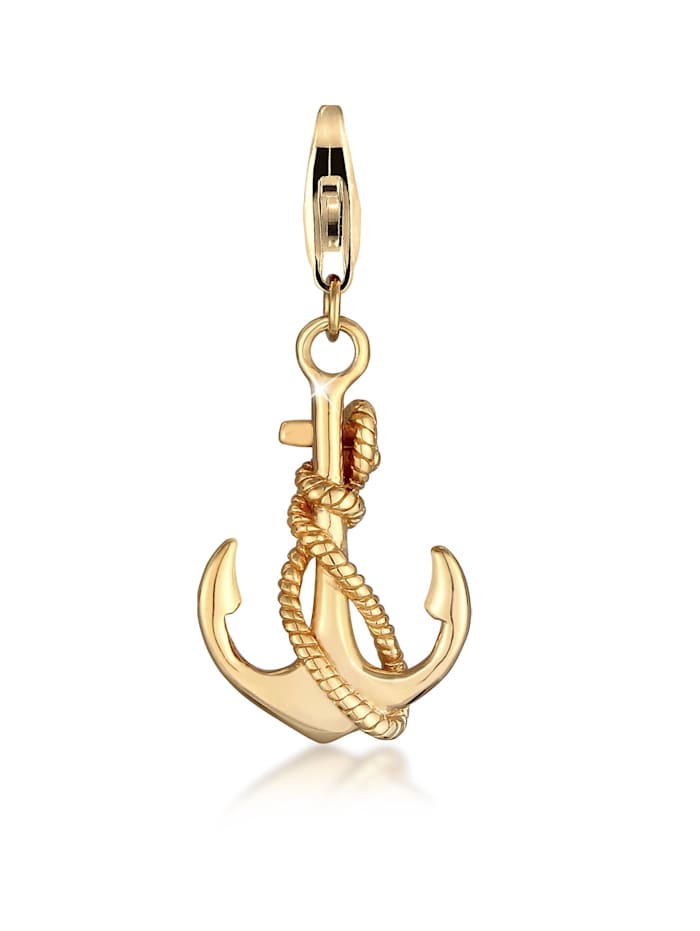 Nenalina Charm Anker Symbol Maritim Meer Kombinierbar 925 Silber, Gold