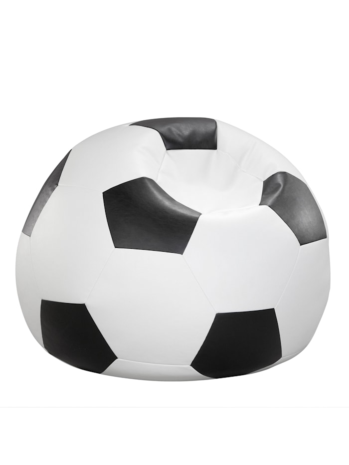 Linke Licardo Fussball Sitzsack, schwarz/weiß