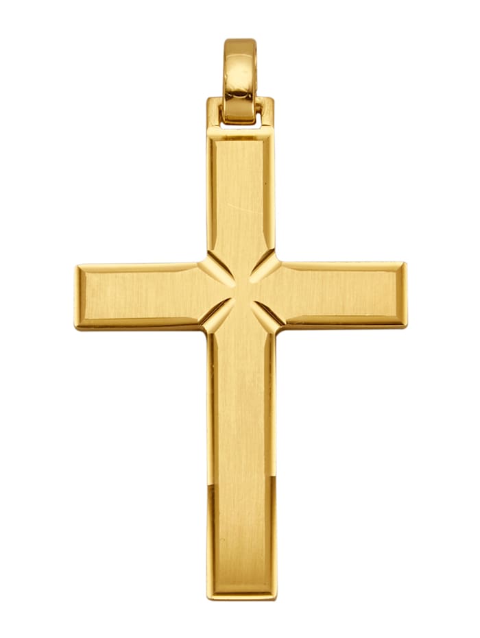 Hanger Kruis in goudkleur, Geelgoudkleur