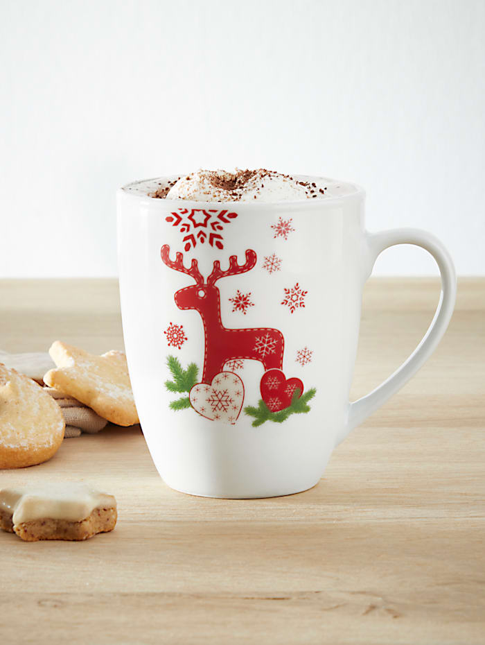 Kaffeetasse Mit süßem Weihnachtsmotiv